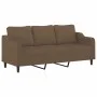 3-seater sofa with brown fabric footstool, 180 cm by , Sofas - Ref: Foro24-3201138, Price: 361,11 €, Discount: %