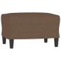 3-seater sofa with brown fabric footstool, 180 cm by , Sofas - Ref: Foro24-3201138, Price: 367,73 €, Discount: %