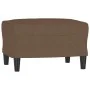 3-seater sofa with brown fabric footstool, 180 cm by , Sofas - Ref: Foro24-3201138, Price: 361,11 €, Discount: %