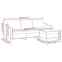 3-seater sofa with brown fabric footstool, 180 cm by , Sofas - Ref: Foro24-3201138, Price: 361,11 €, Discount: %