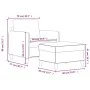 Sessel mit rosa Samt-Hocker, 60 cm. von , Sofas - Ref: Foro24-3201167, Preis: 211,42 €, Rabatt: %