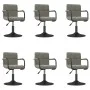 Drehstühle für Esszimmer, 6 Stück aus hellgrauem Samt. von , Essstühle - Ref: Foro24-3087930, Preis: 375,73 €, Rabatt: %