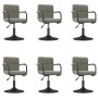 Swivel dining chairs 6 pcs light gray velvet by , dining chairs - Ref: Foro24-3087930, Price: 382,54 €, Discount: %