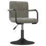 Drehstühle für Esszimmer, 6 Stück aus hellgrauem Samt. von , Essstühle - Ref: Foro24-3087930, Preis: 375,73 €, Rabatt: %