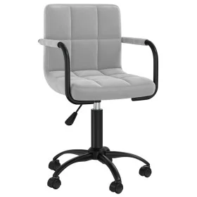 Drehbarer Esszimmerstuhl aus hellgrauem Samt von , Essstühle - Ref: Foro24-3088034, Preis: 92,53 €, Rabatt: %