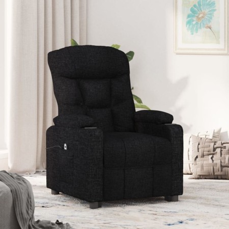 Sillón reclinable eléctrico de tela negro de , Sillones - Ref: Foro24-3098817, Precio: 253,29 €, Descuento: %