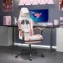 Gaming chair with white and pink synthetic leather footrest. by , Gaming chairs - Ref: Foro24-3143887, Price: 117,48 €, Disco...