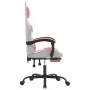 Gaming chair with white and pink synthetic leather footrest. by , Gaming chairs - Ref: Foro24-3143887, Price: 117,48 €, Disco...