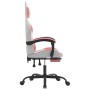 Gaming-Stuhl mit Fußstütze aus weißem und rosa Kunstleder von , Gaming-Stühle - Ref: Foro24-3143887, Preis: 119,48 €, Rabatt: %