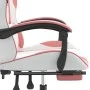 Gaming chair with white and pink synthetic leather footrest. by , Gaming chairs - Ref: Foro24-3143887, Price: 117,48 €, Disco...