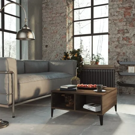 Engineered wood brown oak coffee table 60x60x30 cm by , Coffee table - Ref: Foro24-813169, Price: 46,74 €, Discount: %
