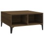 Engineered wood brown oak coffee table 60x60x30 cm by , Coffee table - Ref: Foro24-813169, Price: 47,43 €, Discount: %
