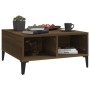Engineered wood brown oak coffee table 60x60x30 cm by , Coffee table - Ref: Foro24-813169, Price: 47,43 €, Discount: %