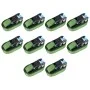 Ratchet tie-down straps 10 units green 800 daN 6 m by , Tie down straps - Ref: Foro24-148894, Price: 34,05 €, Discount: %
