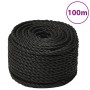 Cuerda de trabajo polipropileno negro 16 mm 100 m de , Sogas y cuerdas metálicas - Ref: Foro24-153027, Precio: 71,23 €, Descu...