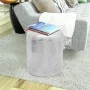 Gehämmerter silberner Aluminiumhocker/Couchtisch von , Seitentische - Ref: Foro24-242326, Preis: 93,63 €, Rabatt: %