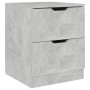 Nachttisch aus grauem Beton-Verbundholz, 40x40x50 cm. von , Nachttische - Ref: Foro24-326731, Preis: 58,41 €, Rabatt: %