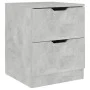 Nachttisch aus grauem Beton-Verbundholz, 40x40x50 cm. von , Nachttische - Ref: Foro24-326731, Preis: 57,54 €, Rabatt: %