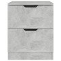 Nachttisch aus grauem Beton-Verbundholz, 40x40x50 cm. von , Nachttische - Ref: Foro24-326731, Preis: 58,41 €, Rabatt: %