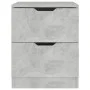 Nachttisch aus grauem Beton-Verbundholz, 40x40x50 cm. von , Nachttische - Ref: Foro24-326731, Preis: 57,54 €, Rabatt: %
