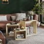 Stackable tables 3 pieces plywood oak Sonoma by , Side tables - Ref: Foro24-808579, Price: 48,45 €, Discount: %