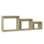 Mesas apilables 3 piezas madera contrachapada roble Sonoma de , Mesas auxiliares - Ref: Foro24-808579, Precio: 47,78 €, Descu...