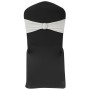 Elastic decorative bow for chairs with buckle 25 pieces Cream by , Covers - Ref: Foro24-130348, Price: 29,74 €, Discount: %