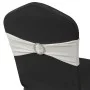 Elastic decorative bow for chairs with buckle 25 pieces Cream by , Covers - Ref: Foro24-130348, Price: 20,38 €, Discount: %