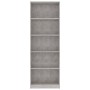 5-tier concrete gray plywood shelf 60x24x175cm by vidaXL, Bookcases and shelves - Ref: Foro24-800886, Price: 81,76 €, Discoun...