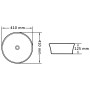 Lavabo 41x12,5 cm cerámica negro de , Lavabos - Ref: Foro24-143908, Precio: 78,77 €