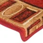 Alfombrillas de escalera autoadhesivas 5 uds rojo 65x21x4 cm by , Stair mats - Ref: Foro24-149838, Price: 32,63 €, Discount: %
