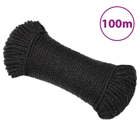 Cuerda de trabajo polipropileno negro 3 mm 100 m von , Seile und Metallschnüre - Ref: Foro24-152998, Preis: 13,38 €, Rabatt: %