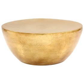 Mesa de centro de aluminio martillado latón 70x30 cm by , Coffee table - Ref: Foro24-246508, Price: 216,81 €, Discount: %