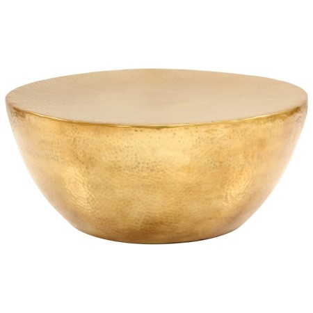 Mesa de centro de aluminio martillado latón 70x30 cm by , Coffee table - Ref: Foro24-246508, Price: 216,81 €, Discount: %