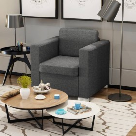 Sillón de tela gris oscuro by , Armchairs - Ref: Foro24-243582, Price: 234,09 €, Discount: %