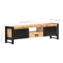 Mueble para TV madera de mango rugosa 140x30x40 cm von , TV-Möbel - Ref: Foro24-320193, Preis: 382,17 €, Rabatt: %