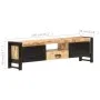 Mueble para TV madera de mango rugosa 140x30x40 cm von , TV-Möbel - Ref: Foro24-320193, Preis: 370,39 €, Rabatt: %