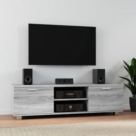 Mueble de TV madera contrachapada gris Sonoma 140x40,5x35 cm de , Muebles TV - Ref: Foro24-342627, Precio: 92,95 €, Descuento: %
