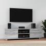 Mueble de TV madera contrachapada gris Sonoma 140x40,5x35 cm von , TV-Möbel - Ref: Foro24-342627, Preis: 88,31 €, Rabatt: %