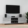 Mueble de TV madera contrachapada gris Sonoma 140x40,5x35 cm de , Muebles TV - Ref: Foro24-342627, Precio: 92,95 €, Descuento: %
