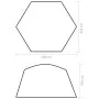 Carpa para piscina de tela gris 500x433x250 cm de vidaXL, Accesorios para piscinas y spa - Ref: Foro24-93045, Precio: 154,36 ...