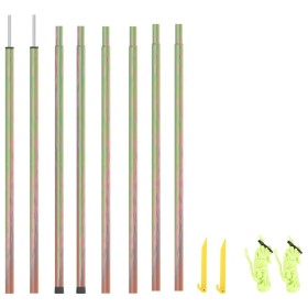Sail awning poles 2 pcs galvanized steel 200 cm by vidaXL, Tent poles and stakes - Ref: Foro24-315221, Price: 29,38 €, Discou...