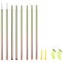 Postes de toldo de vela 2 uds acero galvanizado 200 cm de vidaXL, Mástiles y estacas para tiendas de campaña - Ref: Foro24-31...