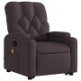 Silla de masaje reclinable de pie de tela marrón oscuro by , Armchairs - Ref: Foro24-3204727, Price: 285,45 €, Discount: %