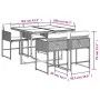 Set de muebles jardín 5 pzas con cojines ratán sintético negro de , Conjuntos de jardín - Ref: Foro24-3211254, Precio: 288,05...