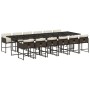 Set muebles de jardín 13 pzas y cojines ratán sintético marrón von , Gartensets - Ref: Foro24-3211305, Preis: 793,70 €, Rabat...