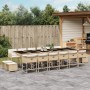 Set comedor de jardín 17 pzas con cojines ratán sintético beige by , Garden sets - Ref: Foro24-3211366, Price: 881,84 €, Disc...