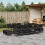 Set comedor de jardín con cojines 15 pzas ratán sintético negro by , Garden sets - Ref: Foro24-3211351, Price: 758,23 €, Disc...