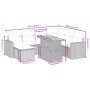 Juego de sofás de jardín con cojines beige 8 pzas ratán PE by , Garden sets - Ref: Foro24-3271429, Price: 532,76 €, Discount: %