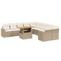Set de sofás de jardín 11pzas con cojines ratán sintético beige von , Gartensets - Ref: Foro24-3271506, Preis: 726,01 €, Raba...